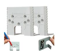 Maschera di installazione della cerniera dell'armadio con base magnetica, piastra di posizionamento delle cerniere nascoste da 2 mm, guida per la lavorazione del legno per montaggio e fissaggio rapido