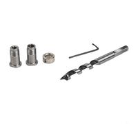 Maschera di installazione della porta dell'armadio, posizionatore di lunghezza regolabile con marcature a doppia scala per uso singolo, realizzato in lega di alluminio da 8 mm con asta di punzonatura