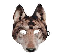 Maschera di lupi - Masque di lupo realistica, maschera per costumi animali | Maschera di design in lattice a testa piena, dettagli di espressione feroce per la festa di Halloween, il gioco di ruolo