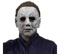 Maschera di Michael Myers, maschera terrificante Ghostface, maschera in lattice per Halloween, per adulti, uomini, donne, cosplay, travestimento