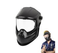 Maschera di Saldatore | Passamontagna di Saldatura Resistente agli Urti - Grande Finestra di Visualizzazione Anti-UV per Lavorazione del Metallo Saldatura MIG TIG Industria Automobile