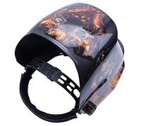maschera di saldatura, Maschera di saldatura automatica solare con protezione for il viso, nera
