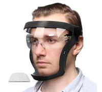 Maschera Di Sicurezza Con Visiera Integrale Antiappannamento | Visiera Di Sicurezza Multiuso Per Lavori Di Saldatura, Molatura E Giardinaggio, Visiera Integrale Trasparente