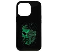 Maschera di sicurezza Cyberpunk Glitch Futuristic Techwear Estetica Custodia per iPhone 13 Pro