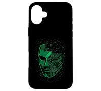 Maschera di sicurezza Cyberpunk Glitch Futuristic Techwear Estetica Custodia per iPhone 16 Plus