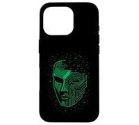 Maschera di sicurezza Cyberpunk Glitch Futuristic Techwear Estetica Custodia per iPhone 16 Pro