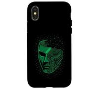 Maschera di sicurezza Cyberpunk Glitch Futuristic Techwear Estetica Custodia per iPhone X/XS