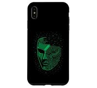 Maschera di sicurezza Cyberpunk Glitch Futuristic Techwear Estetica Custodia per iPhone XS Max
