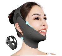 Maschera di sollevamento della linea V, cinghia di sollevamento del viso regolabile, riduttore a doppio mento traspirante, cinturino per dormire riutilizzabile lavabile per dormire
