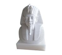 Maschera di Tutankhamon Scultura da Tavolo in Marmo con Base Home Decor H 10cm