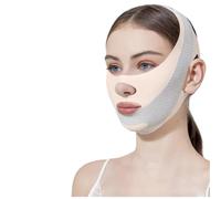 Maschera dimagrante a V per il viso, con doppio mento, per sollevamento delle guance, rassodante, per lifting facciale, antirughe, colore: rosa