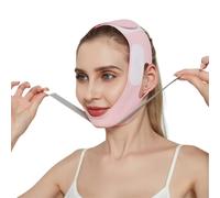 Maschera dimagrante per il viso a forma di V, per doppio mento a forma di V, riutilizzabile, per lifting facciale, maschera dimagrante per dormire