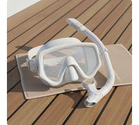 Maschera e Boccaglio Snorkeling Cristallo Temperato Set da Snorkeling Adulto