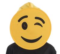 Maschera Emoji Che Fa L'Occhiolino - Adulto