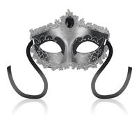Maschera Erotica Veneziana Ohmama Diamond - Nera e Grigia