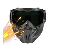 Maschera Facciale Antiappannamento Da Moto,Con occhiali staccabili e schermo antivento e antipolvere | Schermo Facciale 2 In 1 Regolabile Per Saldatura,Per Uomo Sci Ciclismo Moto Lavoro Giardinaggio