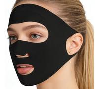 Maschera facciale con protezione UV, riutilizzabile, con passanti per le orecchie, per sport, corsa, ciclismo, moto, falciatura del prato