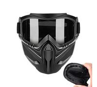 Maschera facciale per moto, antiappannamento, schermo viso antivento con | Schermo Facciale Regolabile 2 in 1 per Saldatura Uomo Sci Ciclismo Equitazione Lavoro Giardinaggio