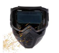 Maschera Facciale per Saldatura Alimentazione Solare Autooscuramento | Casco Portatile da Saldatore per Saldatura TIG Taglio al Plasma Lavorazione Metalli Garage Cantiere