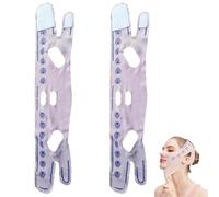 Maschera facciale regolabile per dormire maschera facciale elastica dimagrante cintura tirando e stringendo maschera facciale traspirante cura della pelle Maschera facciale modellante a forma di V