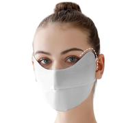 Maschera facciale UV Maschera Viso Traspirante Ice Silk | Copertura per il viso riutilizzabile 3D da donna, per pesca, escursionismo, ciclismo, protezione per gli occhi