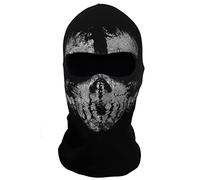 Maschera fantasma COD Passamontagna con teschio MW2 Maschera da scheletro a testa intera Maschera da sci a maglia antivento più calda copricapo per bici, skateboard moto snowboard sport all'aperto,