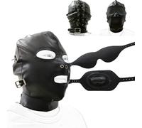 Maschera Fetish BDSM Regolabile - Maschera Erotica per Avventure di Bondage e Gioco di Ruolo per Coppie - Accessorio Sperimentale per Sesso e Feticismo Unisex