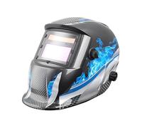 Maschera for casco for saldatura solare a carbone attivo | Regolazione della gamma di oscuramento automatico delle lenti solari(Blue and White)