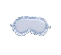 Maschera for dormire in seta con volant, morbida copertura for , benda sull'occhio che blocca la luce for un sonno tranquillo, unisex(Blue)