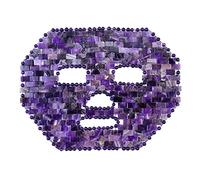 Maschera for il viso in giada Maschere in cristallo di pietra naturale Occhi freddi Viso SPA Massaggiatore Strumenti for la cura della pelle di bellezza, Maschera in opalite decorazioni per la casa(Co