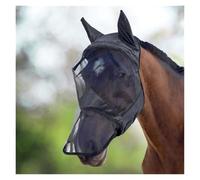 Maschera for mosche da cavallo traspirante e regolabile for le orecchie | La morbida copertura in rete protegge l'equino dagli insetti, durante l'allenamento quotidiano all'aperto
