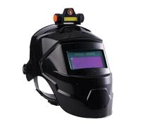 Maschera for saldatore for for saldatura con faro ricaricabile Maschera for saldatura elettrica con oscuramento automatico for processo di taglio con molatura della saldatura ad(Noir)
