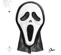 Maschera Ghostface per Halloween, maschera Scream Ghost Face Costume per Carnevale Party Parade - Scary Movie, Casa fantasma e giochi di ruolo