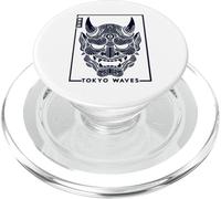 Maschera giapponese del diavolo Hannya Oni Maschera Yokai Oni PopSockets PopGrip per MagSafe