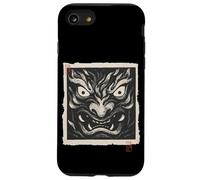Maschera giapponese Oni Demon Yokai Vintage Woodblock Stampa Custodia per iPhone SE (2020) / 7 / 8