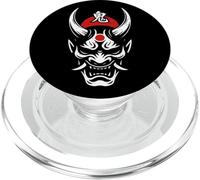 Maschera giapponese Oni Giappone Demone Kanji Halloween Uomini Donne PopSockets PopGrip per MagSafe