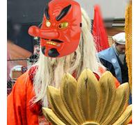 Maschera giapponese Tengu Maschera dei demoni Samurai per il gioco di ruolo