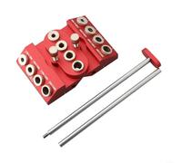 Maschera guida per trapano angolare, 30 45 90 gradi, modello in lega di alluminio con 4 dimensioni dei fori, strumento di foratura portatile per ringhiere per scale e progetti di lavorazione del legno