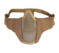 Maschera half face mezzo viso con rete metallo coyote brown Emersongear