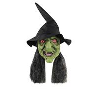 Maschera Halloween Adulti Horror, Maschera Inquietante La Maschera Della Strega, Maschere Spaventose Realizzata in Lattice per Feste di Halloween e Carnevale (1-A, One Size)