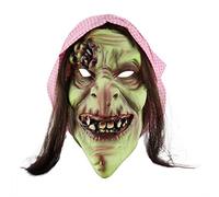 Maschera Halloween Adulti Horror, Maschera Inquietante La Maschera Della Strega, Maschere Spaventose Realizzata in Lattice per Feste di Halloween e Carnevale (2-A, One Size)