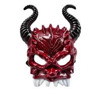 Maschera Halloween con corna per il viso Copertura Mezzo Viso Realistica