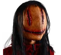 Maschera Halloween Horror Realistica- Lattice Maschera con Capelli Pieno Volto Maschera Inquietanti Adultiper Sanguinante Mask per Halloween Carnevale Festa Costumi Cosplay Costume Masche Deco