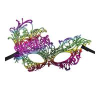Maschera Halloween Masquerade Donna Travestimento Mezza Faccia In Pizzo