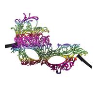 Maschera Halloween Masquerade Per Festa Mezza Viso In Pizzo