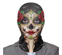 Maschera horror di Halloween, maschera spaventosa di Halloween,Horror Divertente Copricapo Completo in Rete Divertenti Giocattoli in Maschera Horror - Copertura elastica per il viso spaventosa e diver