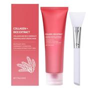 Maschera idratante per il viso - Maschera per il viso | Crema idratante viso Peel-Off Pack with Brush For Sleeping Dry Skin Girls Women Night Travel Winter Holiday Wedding Birthday