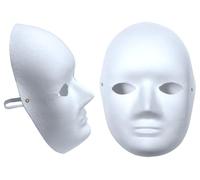 Maschera in cartapesta - include elastico - Confezione da 10