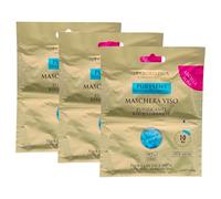 Maschera In Crema Viso PURYSENS Per Pelli Miste e Impure, Purificante e Riequilibrante. All'Argilla Rosa, Confezione Da 2 Dosi x 10ml (3 Confezioni)