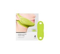 Maschera in gel lifting rinfrescante a V, confezione da 4 - Contiene estratto di cactus da 1000 ppm e Aquaslim EX per ridurre il gonfiore e scolpire la mandibola in un trattamento di 30 minuti.